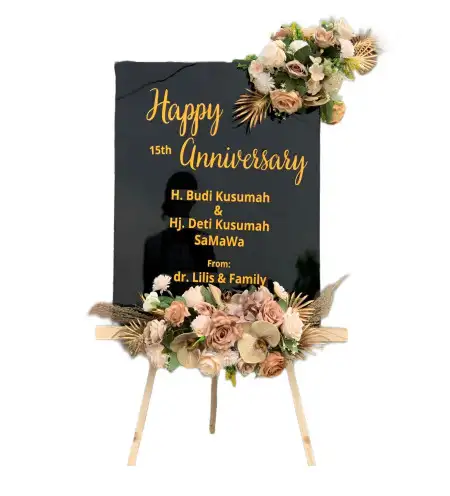 Papan Bunga Akrilik Setapuk Besar